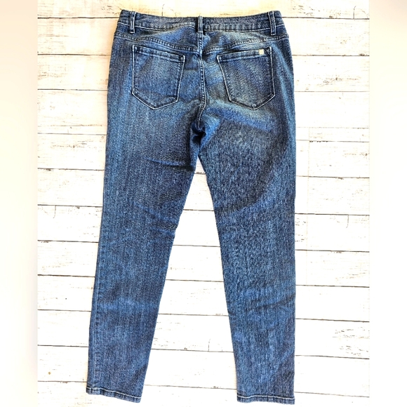 Simply Vera by Vera Wang Skinny Denim Jeans Distressed Stretchy Size 10 Regular - Picture 3 of 9